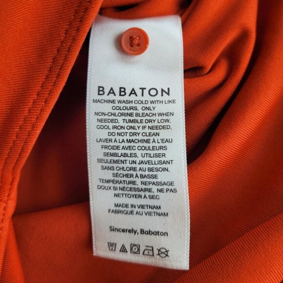 Aritzia Babaton Contour Orange Henley Bodysuit Size S - Picture 7 of 10
